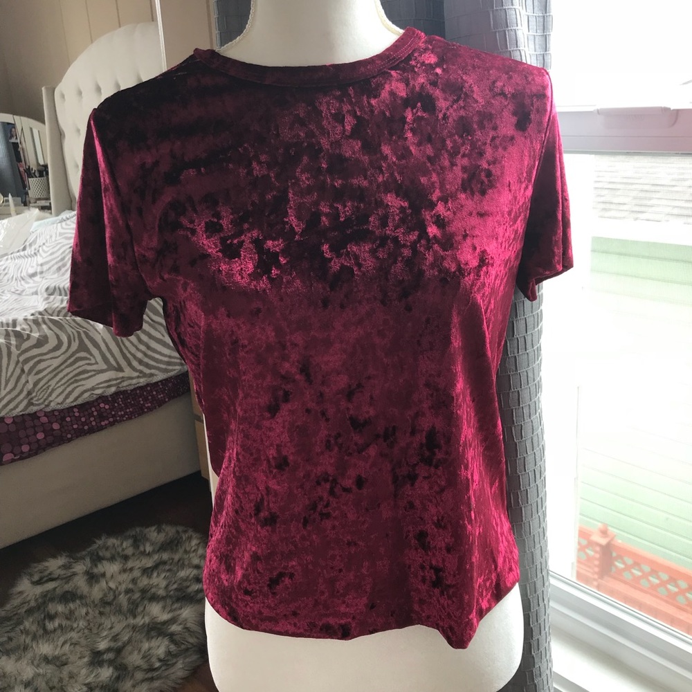 Hollister velvet shirt